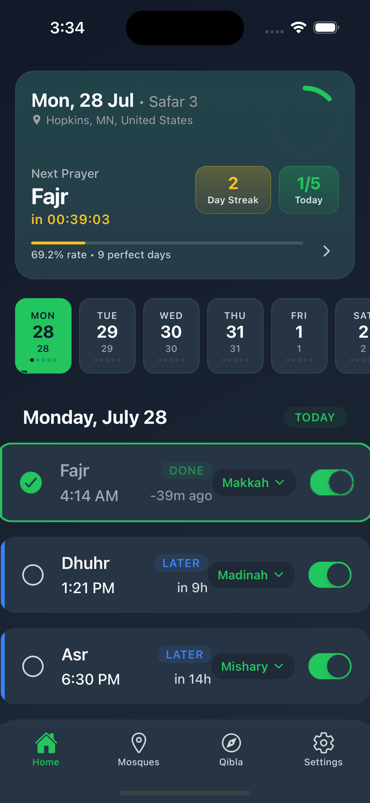 Prayer Tracking